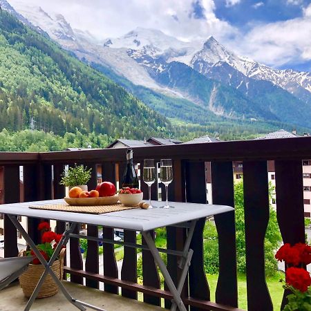 シャモニーMont Blanc 43, Vue Mont Blanc , Balcon, Parkingアパートメント エクステリア 写真
