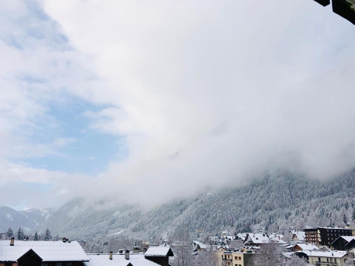 シャモニーMont Blanc 43, Vue Mont Blanc , Balcon, Parkingアパートメント エクステリア 写真