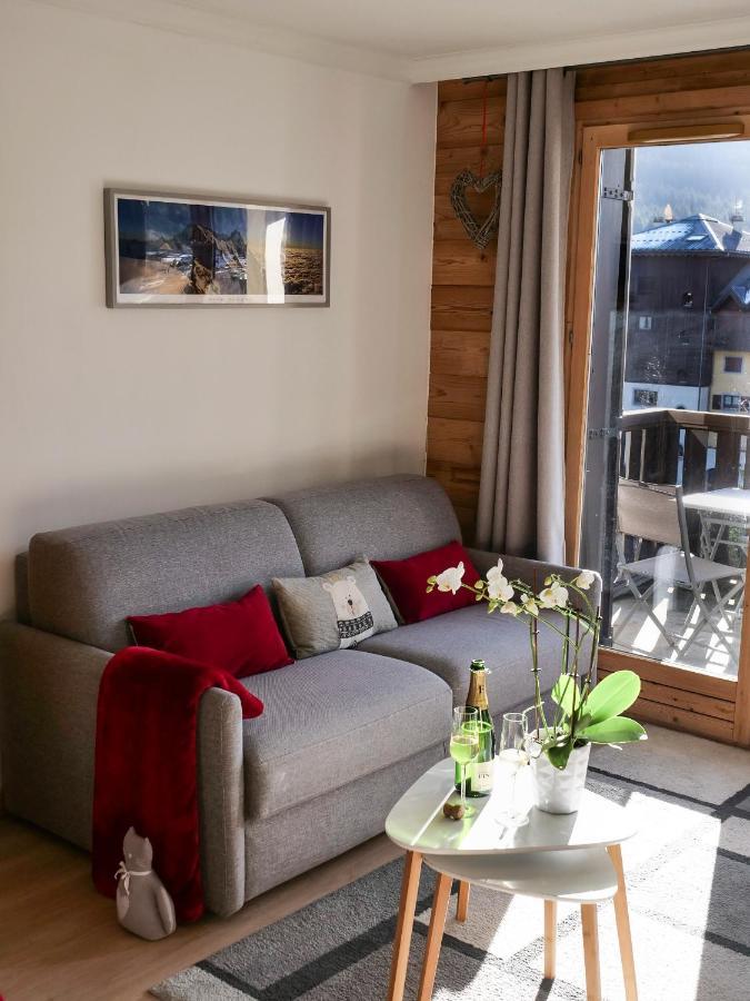 シャモニーMont Blanc 43, Vue Mont Blanc , Balcon, Parkingアパートメント エクステリア 写真
